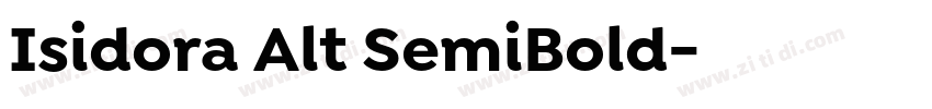 Isidora Alt SemiBold字体转换